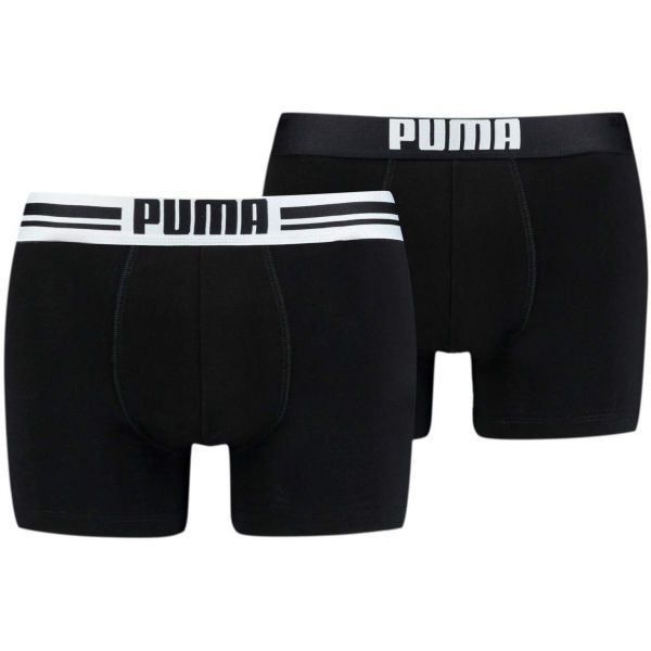 Puma Puma PLACED LOGO BOXER 2P Мъжки боксерки, черно, размер