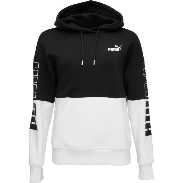 Puma Puma POWER COLOR BLOCK HOODIE Дамски суитшърт, черно, размер