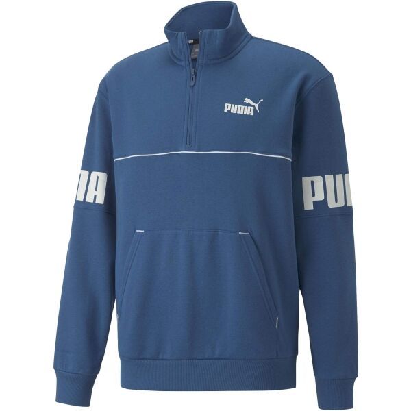 Puma Puma POWER COLORBLOCK HALF ZIP FL Мъжки суитшърт, синьо, размер