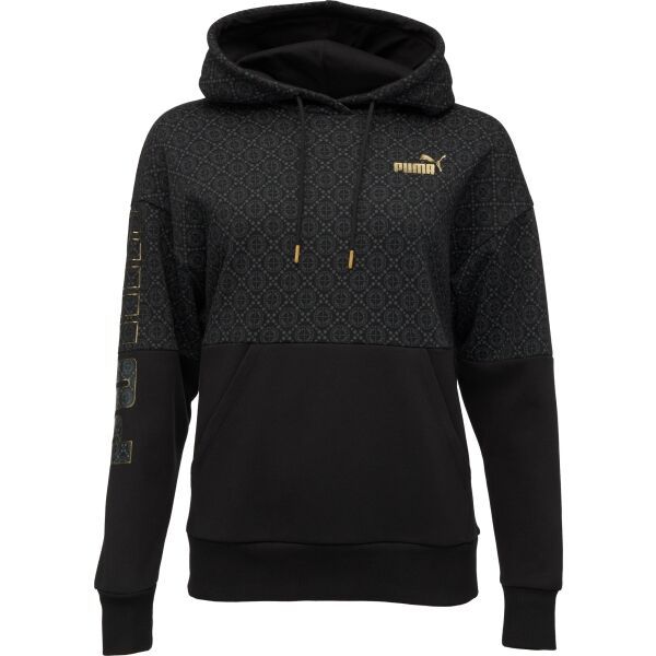 Puma Puma POWER LOGO LOVE HOODIE Дамски суитшърт, черно, размер