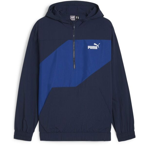 Puma Puma POWER WINDBREAKER 1/2 ZIP Мъжко  яке против вятър, тъмносин, размер