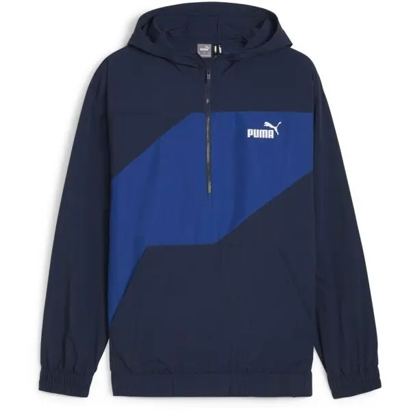 Puma Puma POWER WINDBREAKER 1/2 ZIP Мъжко  яке против вятър, тъмносин, размер