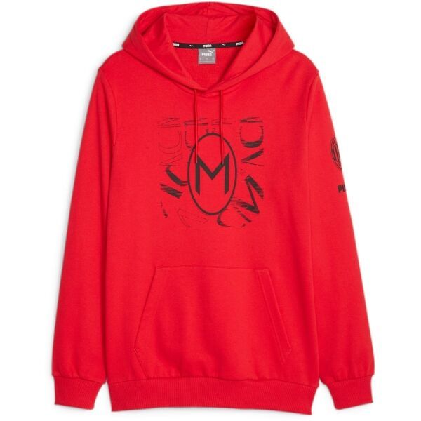 Puma Puma ACM FTBLCORE GRAPHIC HOODY Мъжки футболен суитшърт, червено, размер L
