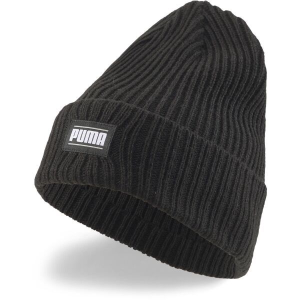 Puma Puma CLASSIC CUFF BEANIE Мъжка плетена шапка, черно, размер UNI