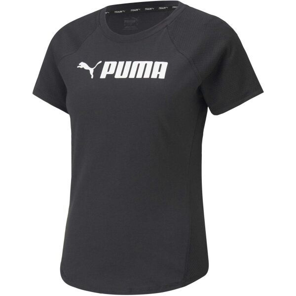 Puma Puma PUMA FIT LOGO TEE Дамска тениска, черно, размер