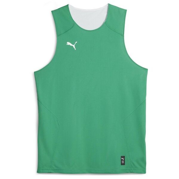 Puma Puma HOOPS TEAM REVERSE PRACTICE JERSEY Мъжка фланелка за баскетбол, зелено, размер XXXL
