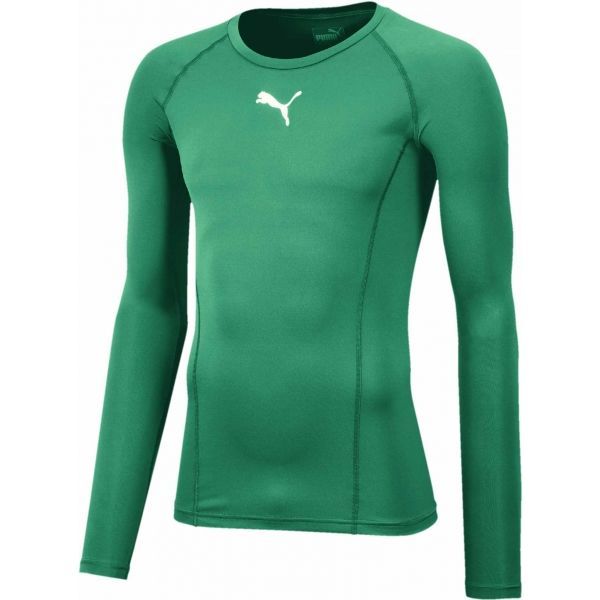 Puma Puma LIGA BASELAYER TEE LS Мъжка функционална тениска, зелено, размер S