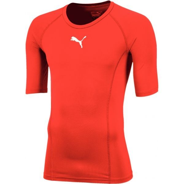 Puma Puma LIGA BASELAYER TEE SS Мъжка функционална блуза, червено, размер S