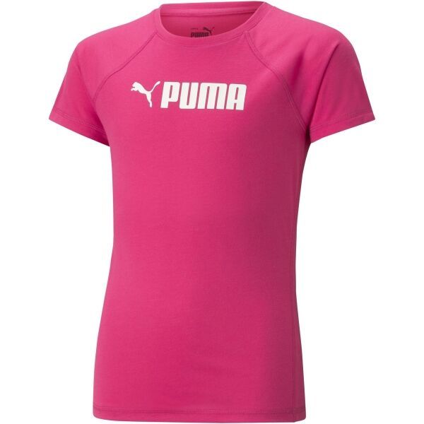 Puma Puma PUMA FIT TEE G Тениска за момичета, розово, размер 140