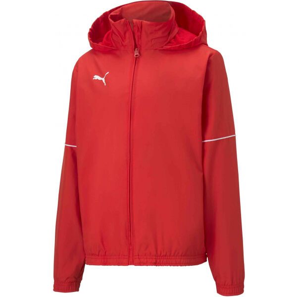 Puma Puma TEAM GOAL RAIN JACKET JR Детско спортно яке, червено, размер 152
