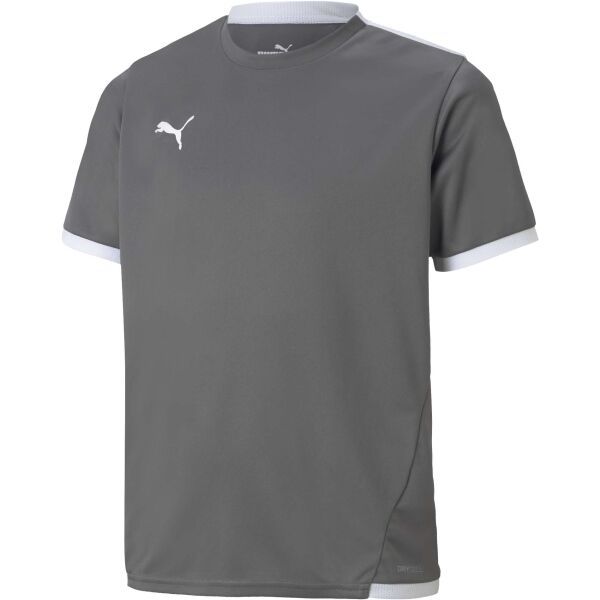 Puma Puma TEAM LIGA JERSEY JR Юношеска тениска за футбол, сиво, размер 128