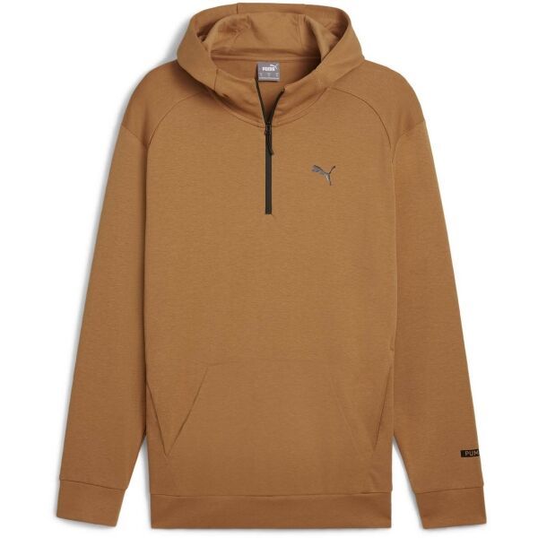 Puma Puma RADCAL HOODED HALF ZIP Мъжки суитшърт, кафяво, размер