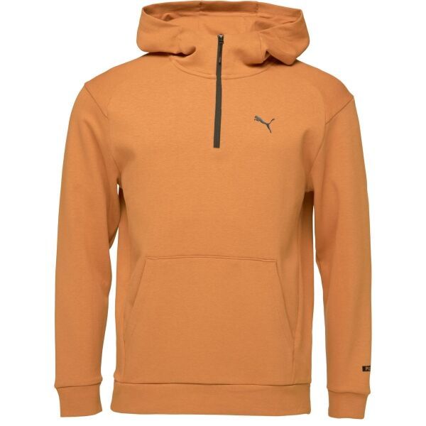 Puma Puma RADCAL HOODED HALF ZIP Мъжки суитшърт, кафяво, размер