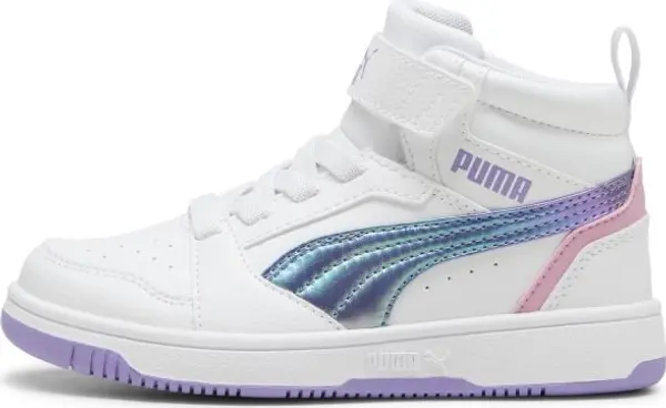 Puma Puma REBOUND V6 MID BOUNCY SKY AC+ PS Момичешки обувки за всекидневието, бяло, размер 32.5