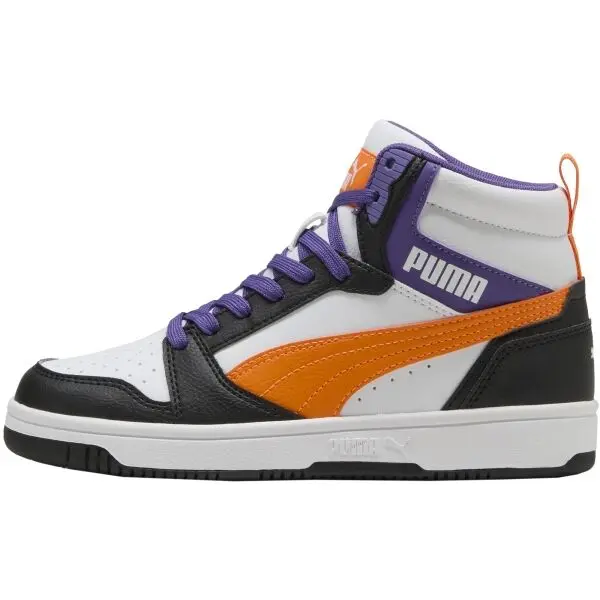 Puma Puma REBOUND V6 MID JR Детски кецове до глезена, бяло, размер 35.5