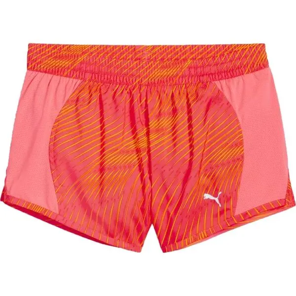 Puma Puma RUN FAVORITE AOP VELOCITY 3" SHORT W Дамски спортни къси панталони, червено, размер