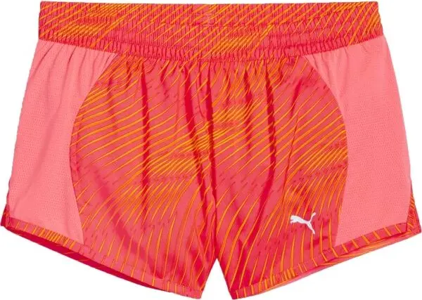 Puma Puma RUN FAVORITE AOP VELOCITY 3" SHORT W Дамски спортни къси панталони, червено, размер
