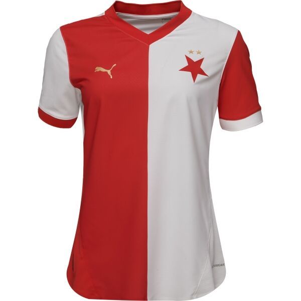 Puma Puma SK SLAVIA INTL HOME JERSEY PROMO W SPONSOR Дамска футболна тениска, червено, размер