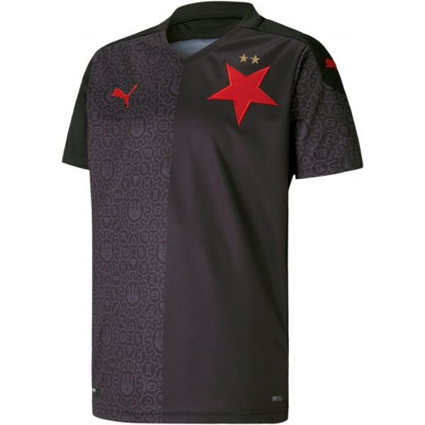 Puma Puma SKS AWAY SHIRT REPLICA JR Футболна фланелка за момчета, черно, размер