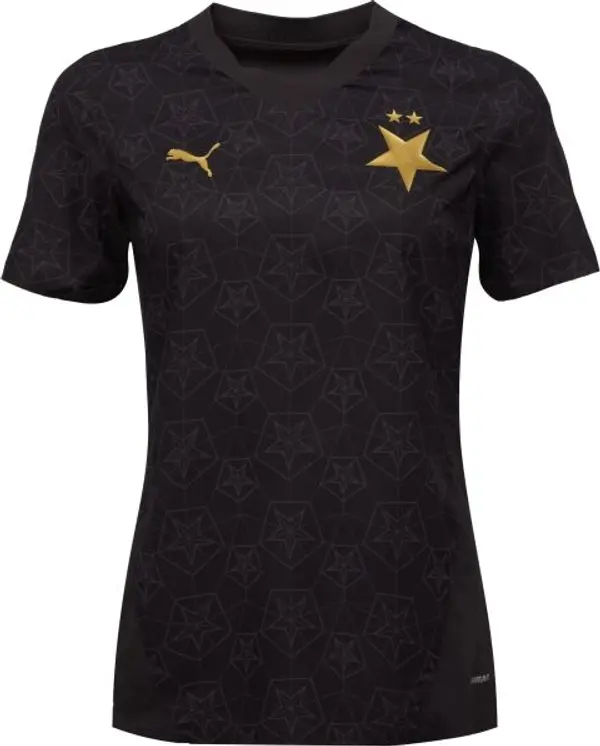 Puma Puma SKS HOME SHIRT REPLICA JR Футболна фланелка за момчета, черно, размер