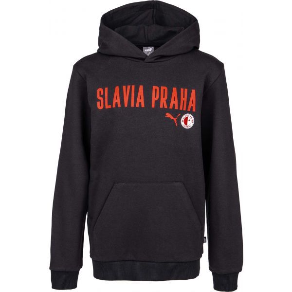 Puma Puma Slavia Prague Graphic Hoody Jr DGRY Суитшърт за момчета, черно, размер