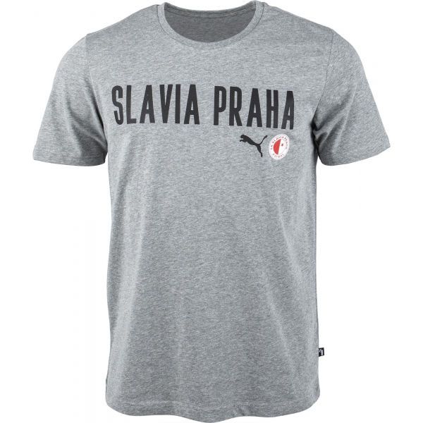 Puma Puma Slavia Prague Graphic Tee DBLU Мъжка тениска, сиво, размер
