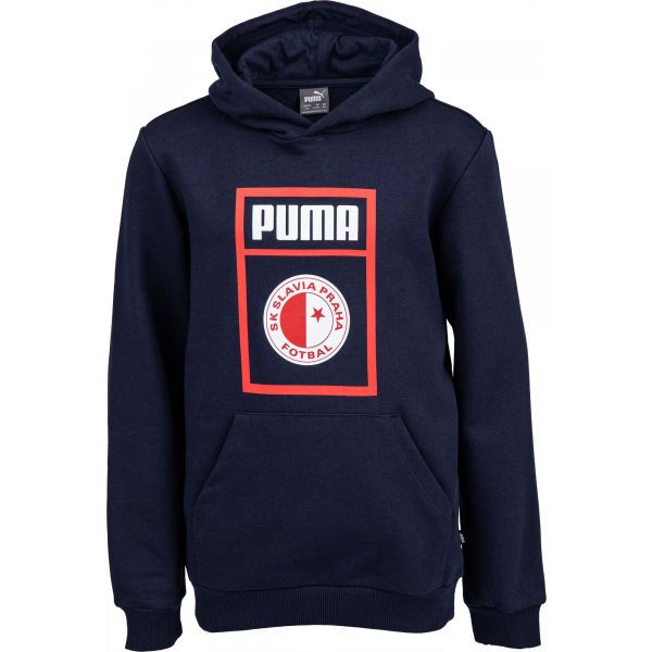 Puma Puma SLAVIA PRAGUE GRAPHIC TEE JR Юношеско горнище, тъмносин, размер