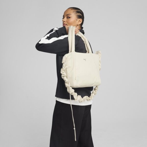 Puma Puma SLOUCHY SMALL SHOPPER Дамска чанта, бежово, размер