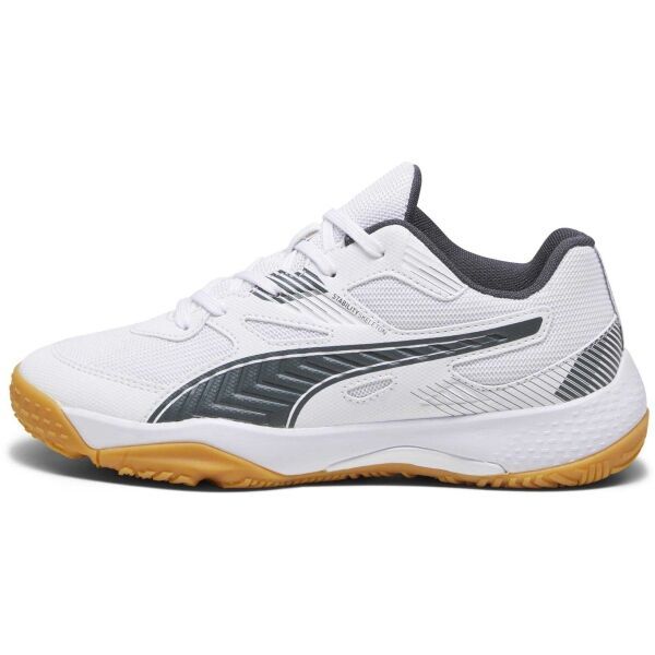 Puma Puma SOLARFLASH JR II Обувки за момчета за спорт в зала, бяло, размер 38