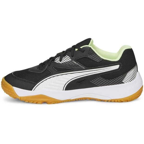 Puma Puma SOLARFLASH JR II Обувки за момчета за спорт в зала, черно, размер 36