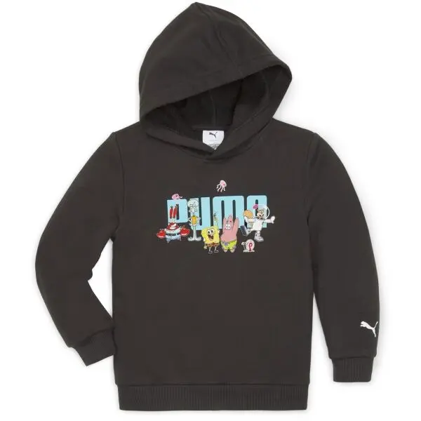 Puma Puma SPONGEBOB HOODIE TR Детски суитшърт, черно, размер