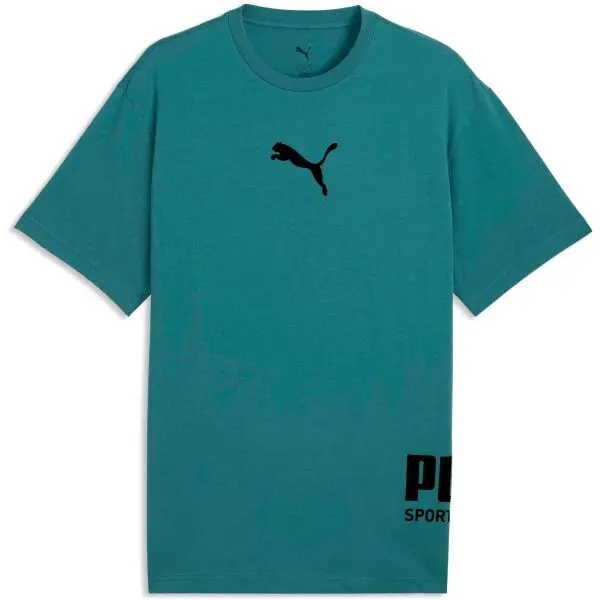 Puma Puma SPORT RELAXED GRAPHIC TEE Мъжка тениска, зелено, размер