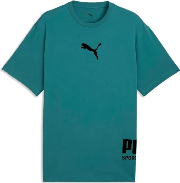 Puma Puma SPORT RELAXED GRAPHIC TEE Мъжка тениска, зелено, размер