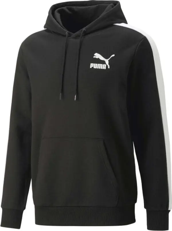 Puma Puma T7 ICONIC HOODIE TR Мъжки суитшърт, черно, размер