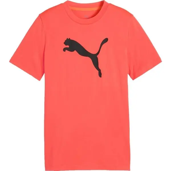 Puma Puma TAD ESSENTIALS CAT LOGO TEE B Спортна тениска за момчета, оранжево, размер