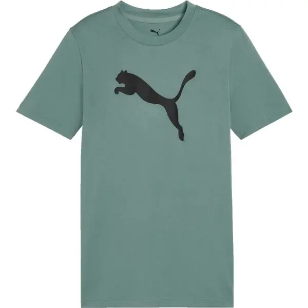 Puma Puma TAD ESSENTIALS CAT LOGO TEE B Спортна тениска за момчета, тъмнозелено, размер