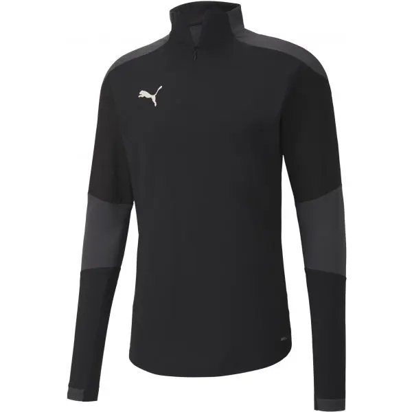 Puma Puma TEAM FINAL 21 TRAINING 14 ZIP TOP Мъжка тениска за трениране, черно, размер
