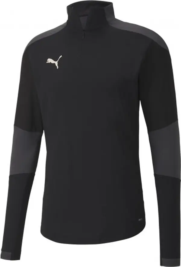 Puma Puma TEAM FINAL 21 TRAINING 14 ZIP TOP Мъжка тениска за трениране, черно, размер