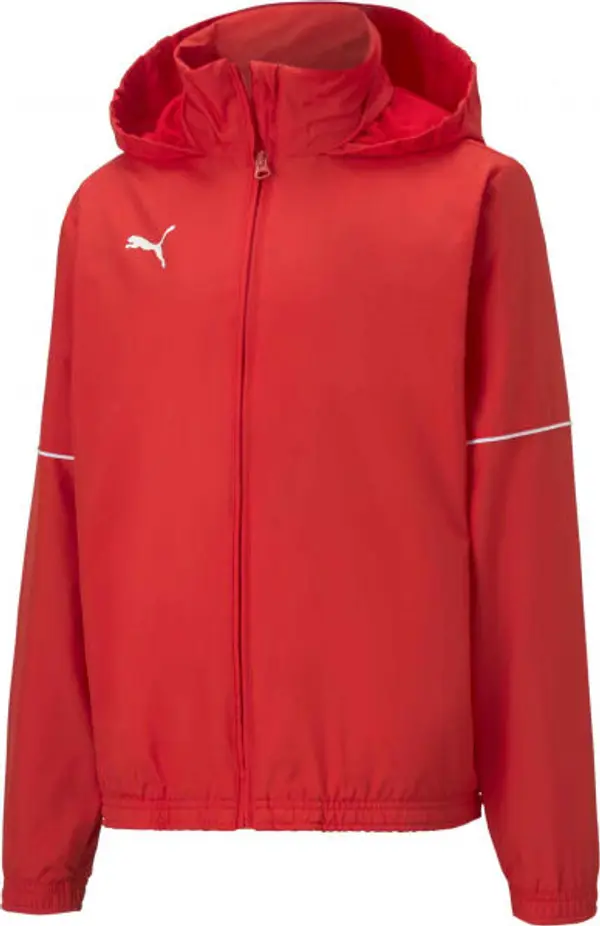 Puma Puma TEAM GOAL RAIN JACKET JR Детско спортно яке, червено, размер