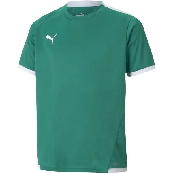 Puma Puma TEAM LIGA JERSEY JR Юношеска тениска за футбол, зелено, размер