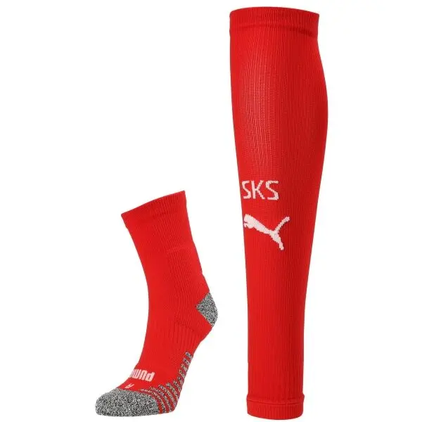 Puma Puma TEAM SKS BAND SOCKS Мъжки футболни наколенки, червено, размер 47-49