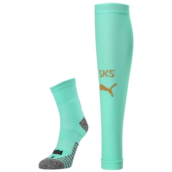 Puma Puma TEAM SKS BAND SOCKS Мъжки футболни наколенки, светло-зелено, размер