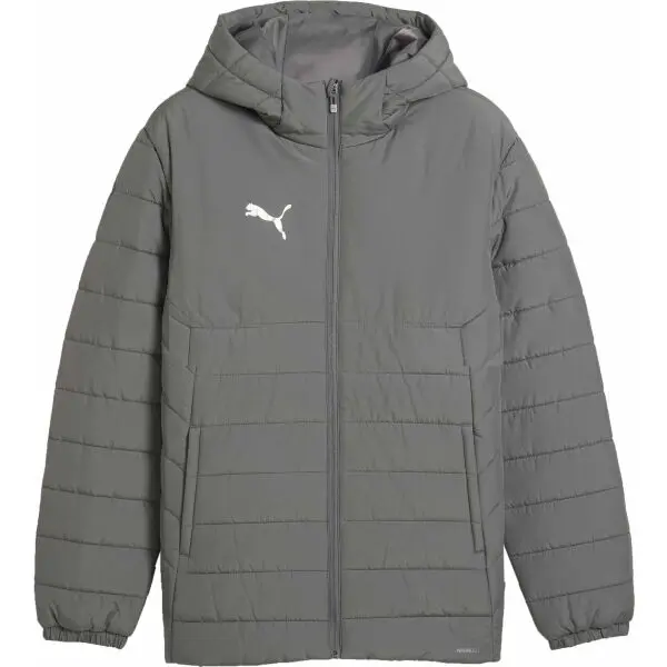 Puma Puma TEAMADDITIONS HOODED PADDED JACKET Мъжко яке, сиво, размер