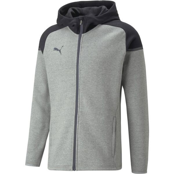 Puma Puma TEAMCUP CASUALS HOODED JACKET Мъжко спортно яке, тъмносиво, размер