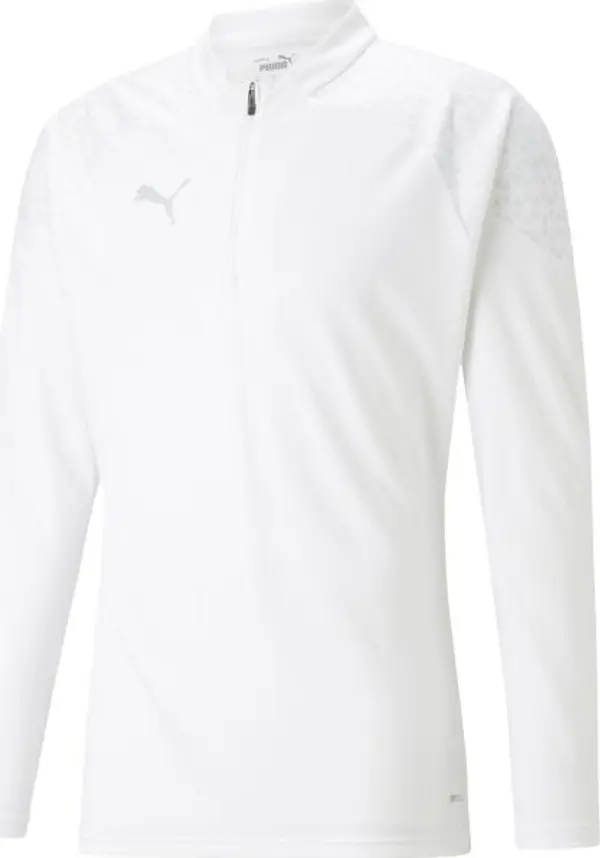 Puma Puma TEAMCUP TRAINING 1/4 ZIP TOP Мъжко спортно горнище, бяло, размер