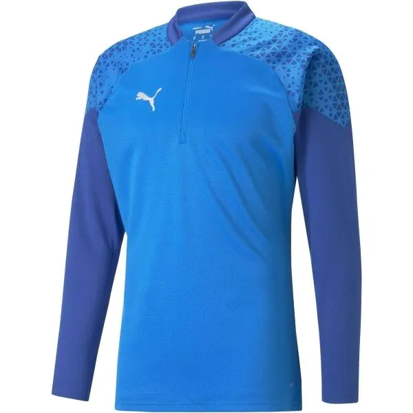 Puma Puma TEAMCUP TRAINING 1/4 ZIP TOP Мъжко спортно горнище, синьо, размер