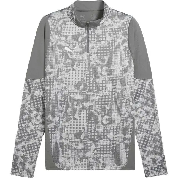 Puma Puma TEAMCUP TRAINING 1/4 ZIP TOP Мъжко спортно горнище, сиво, размер