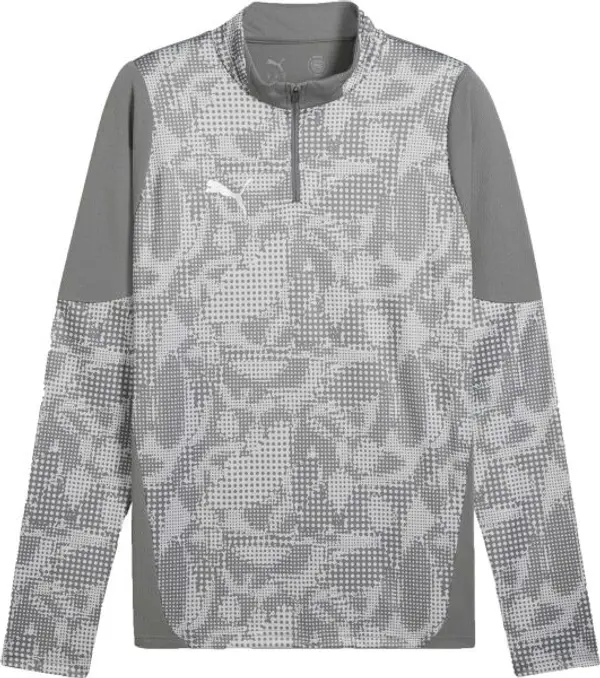 Puma Puma TEAMCUP TRAINING 1/4 ZIP TOP Мъжко спортно горнище, сиво, размер