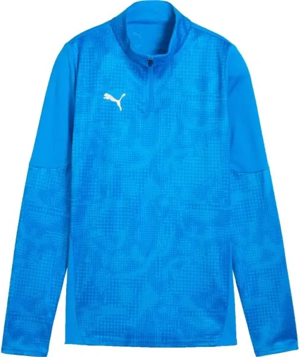 Puma Puma TEAMCUP TRAINING 1/4 ZIP TOP W Дамски спортен суитшърт, синьо, размер