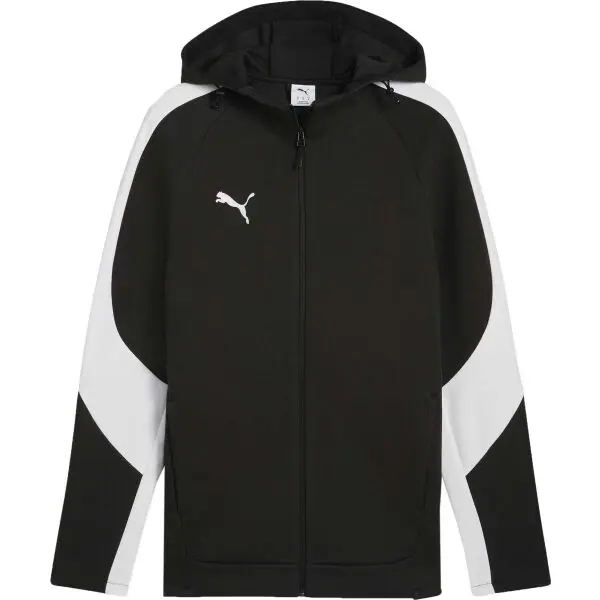Puma Puma TEAMEVOSTRIPE HOODED JACKET Мъжко яке, черно, размер